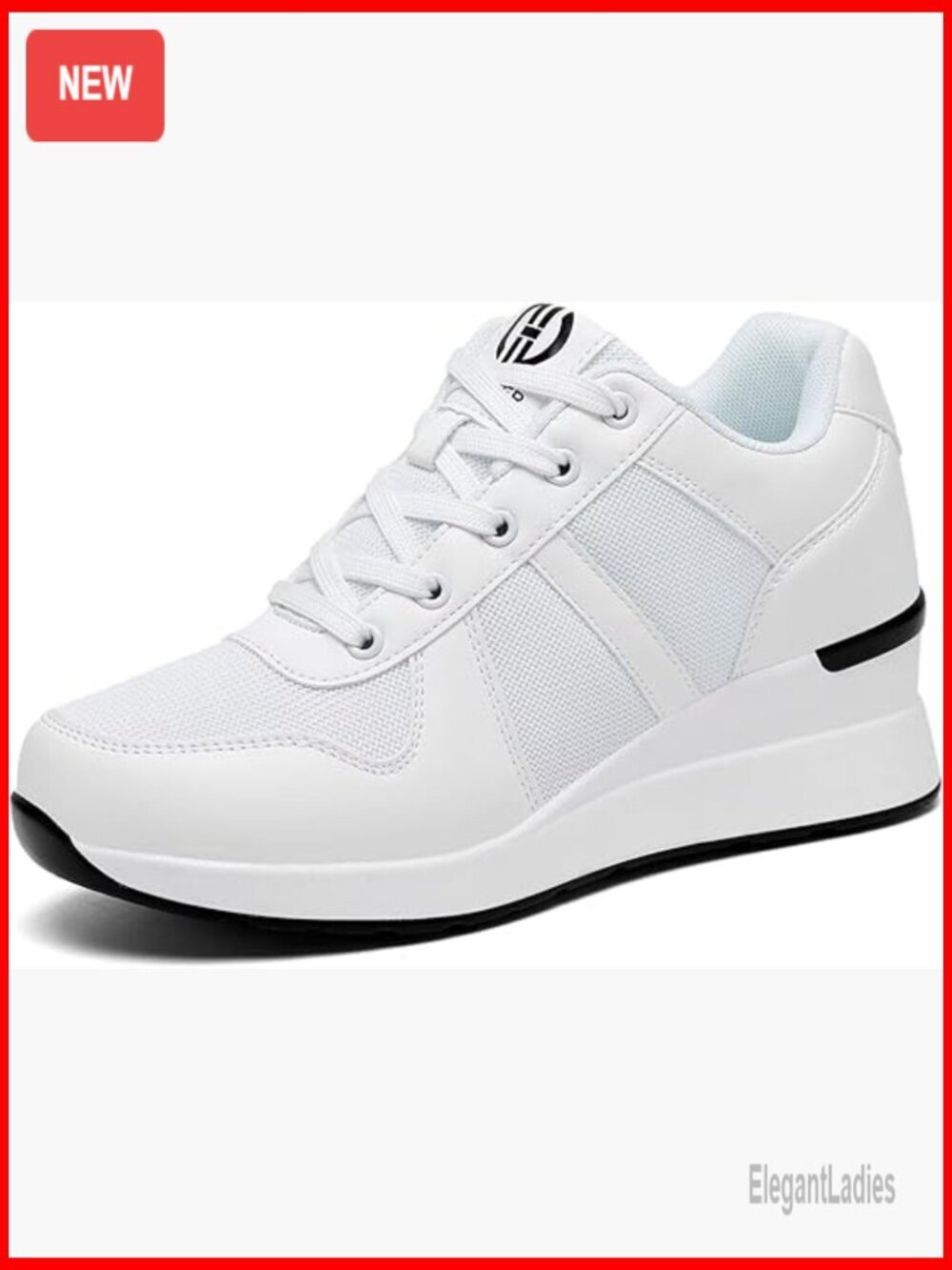Women's Wedge Sneakers Non-Slip Breathable Mesh High Heels All Seasons